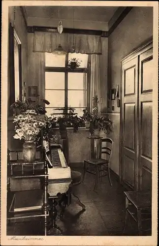 Ak Speyer am Rhein, Kloster St. Magdalena, Pensionat, Musikzimmer