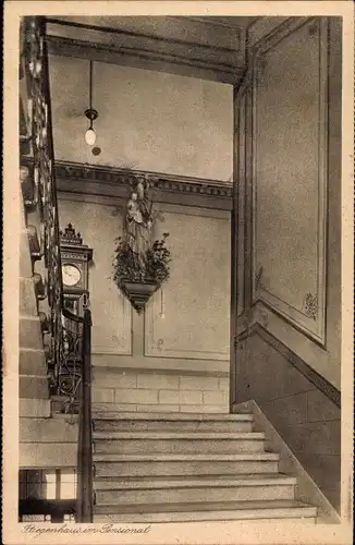 Ak Speyer am Rhein, Kloster St. Magdalena, Pensionat, Stiegenhaus im Pensionat