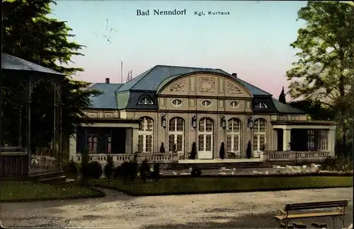 Golden Windows Leuchtfenster Ak Bad Nenndorf an der Weser, Kgl. Kurhaus