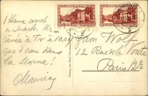 Ak Saarbrücken im Saarland, Luisenbrücke