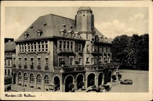 Ak Menden im Sauerland, Rathaus, Außenansicht