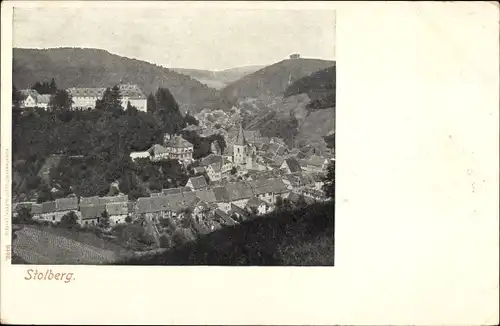 Ak Stolberg im Harz, Panorama, Kirchturm