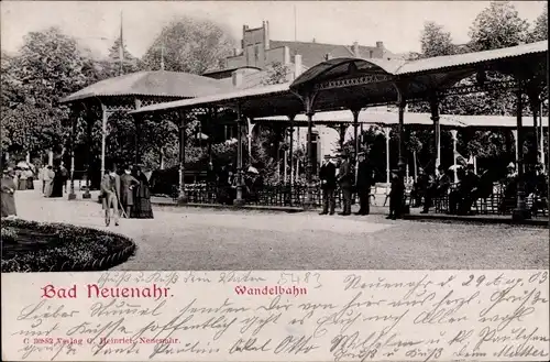 Ak Bad Neuenahr Ahrweiler in Rheinland Pfalz, Wandelbahn, Passanten