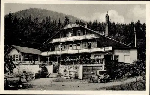 Ak Tabarz im Thüringer Wald, Hotel Schweizerhaus, Besitzer Bruno Heiseler