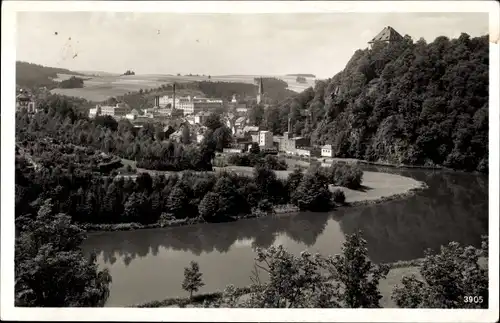 Ak Hirschberg an der Saale, Blick auf die Stadt vom Hag