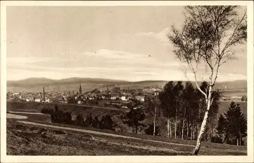 Ak Marktredwitz im Fichtelgebirge, Panorama, Kirchturm