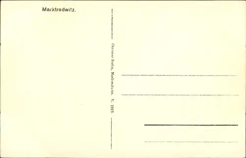 Ak Marktredwitz im Fichtelgebirge, Panorama, Kirchturm