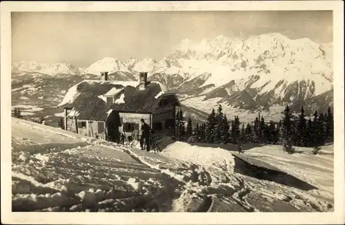 Ak Schladming Steiermark, Schladminger Hütte auf der Planei