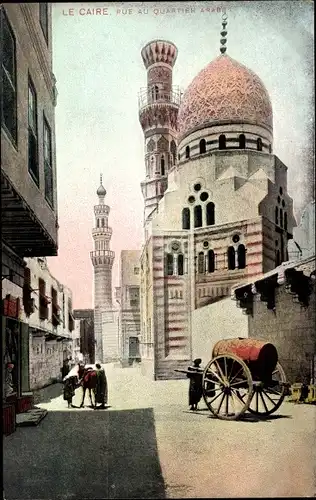 Ak Cairo Kairo Ägypten, Rue au Quartier Arabe