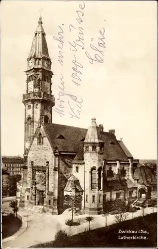 Ak Zwickau in Sachsen, Lutherkirche