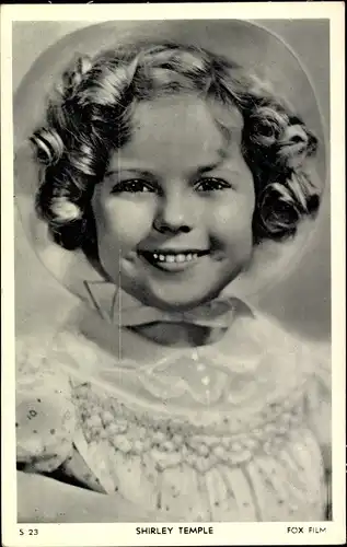 Ak Schauspielerin Shirley Temple, Portrait, Fox Film, S 23