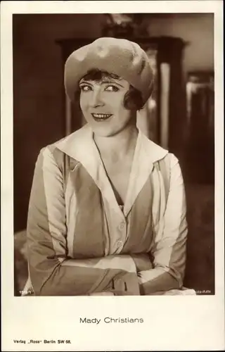 Ak Schauspielerin Mady Christians, Portrait