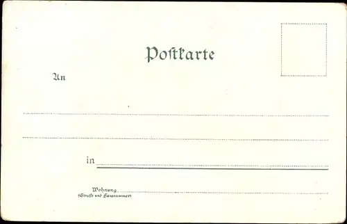 Litho Murnau am Staffelsee, König Ludwig II. Denkmal, Panorama, Post Hotel