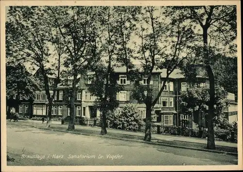 Ak Braunlage im Oberharz, Sanatorium Dr. Vogeler