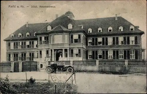 Ak Kehl am Rhein, Städtisches Krankenhaus