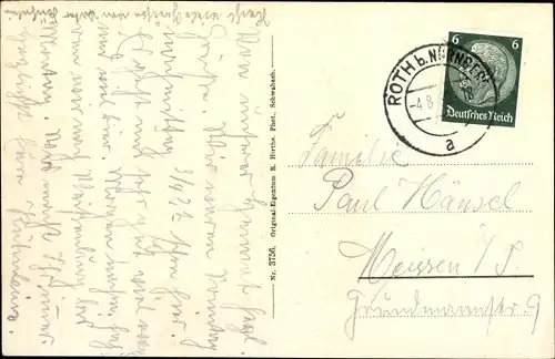 Ak Roth bei Nürnberg Mittelfranken, Hauptstraße