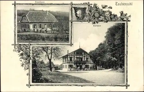 Ak Taubensuhl Landau in der Pfalz, Forsthaus, Kurhaus