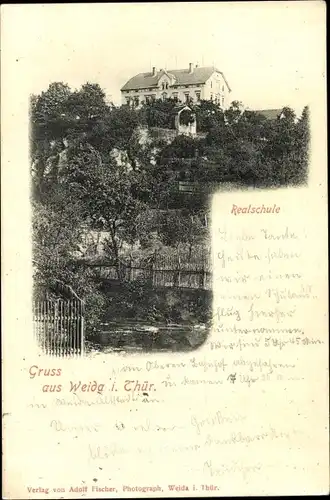 Ak Weida in Thüringen, Realschule