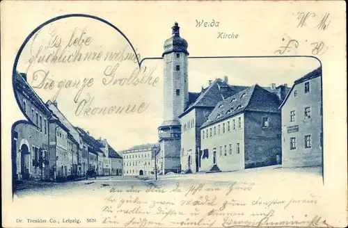 Ak Weida in Thüringen, Kirche, Trenkler 5624