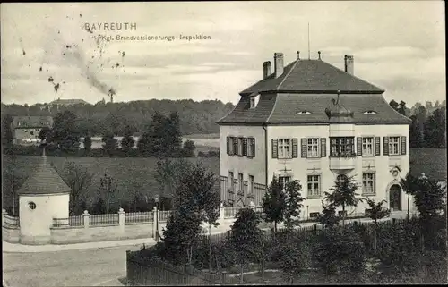 Ak Bayreuth in Oberfranken, Kgl. Brandversicherungsanstalt