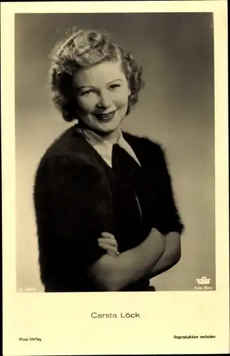 Ak Schauspielerin Carsta Löck, Portrait, Ross Verlag A 3399/1