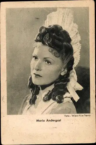 Ak Schauspielerin Maria Andergast, Ross Verlag, Wien Film, Portrait