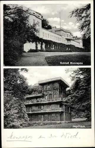 Ak Neuwied am Rhein, Schloss Monrepos, Jagdhaus