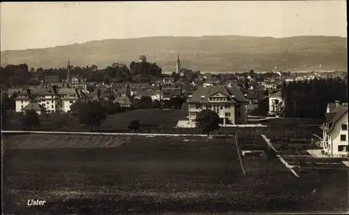 Ak Uster Kanton Zürich, Blick auf den Ort