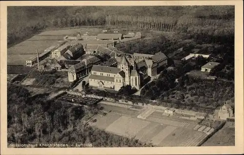 Ak Dormagen am Niederrhein, Kloster Knechtsteden, Missionshaus, Fliegeraufnahme