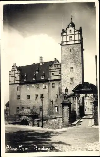Foto Ak Bernburg an der Saale, Blauer Turm