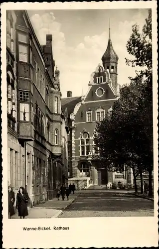 Ak Wanne Eickel Herne im Ruhrgebiet, Rathaus