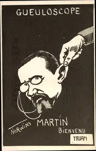 Künstler Ak Norwins, Gueuloscope, Martin