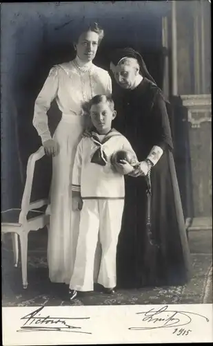 Ak Luise Großherzogin von Baden, Viktoria von Baden, 1915, Badischer Landesverband vom Roten Kreuz