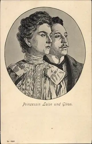 Ak Prinzessin Luise von Österreich Toskana, Andre Giron, Portrait