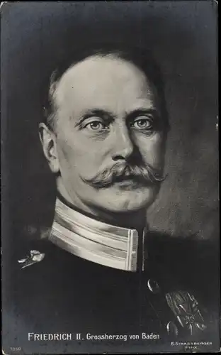 Künstler Ak Strassberger, Friedrich II., Großherzog von Baden
