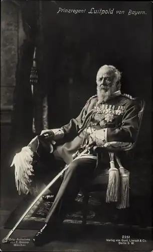 Ak S.K.H. Prinzregent Luitpold von Bayern Wittelsbach, Liersch 2251