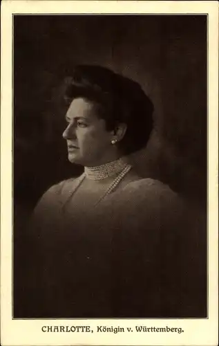 Ak Charlotte, Königin von Württemberg, Portrait