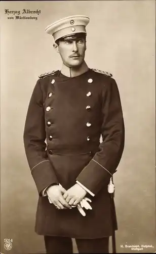 Ak Herzog Albrecht von Württemberg, Portrait in Uniform
