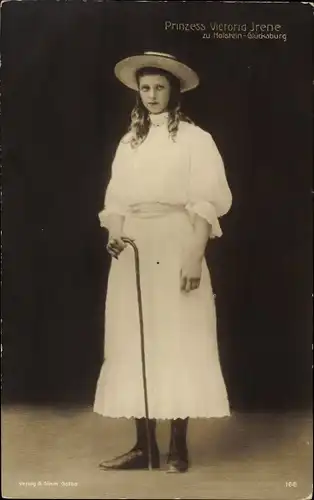 Ak Prinzessin Victoria Irene zu Holstein Glücksburg, Portrait