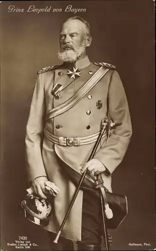 Ak Prinz Leopold von Bayern, Portrait in Uniform