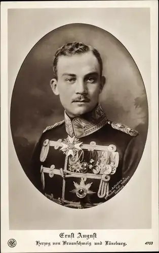 Ak Herzog Ernst August von Braunschweig Lüneburg, NPG 4703