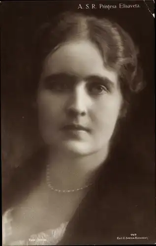 Ak A.S.R. Printesa Elisaveta, Adel Rumänien, Prinzessin
