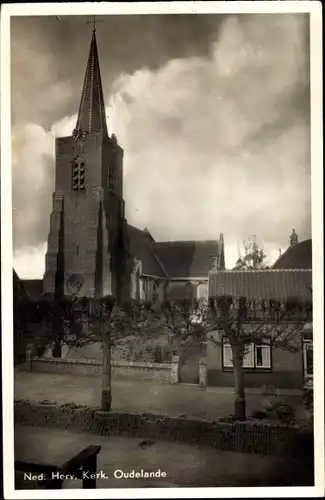 Ak Oudelande Zeeland Niederlande, Ned. Herv. Kerk