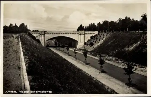 Ak Arnhem Gelderland Niederlande, Viaduct Schelmscheweg