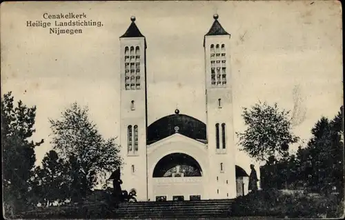 Ak Nijmegen Gelderland, Cenakelkerk, Heilige Landstichting