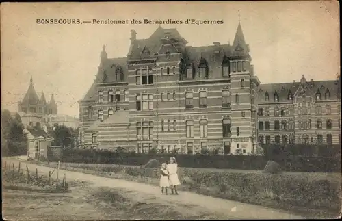 Ak Bon Secours Bonsecours Péruwelz Hennegau, Pensionnat des Bernardines d'Equermes
