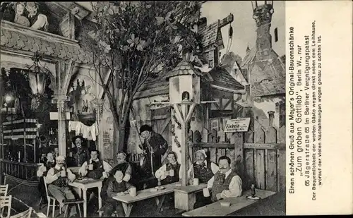 Ak Berlin Mitte, Meyers Original Bauernschänke, Zum groben Gottlieb, Jägerstraße