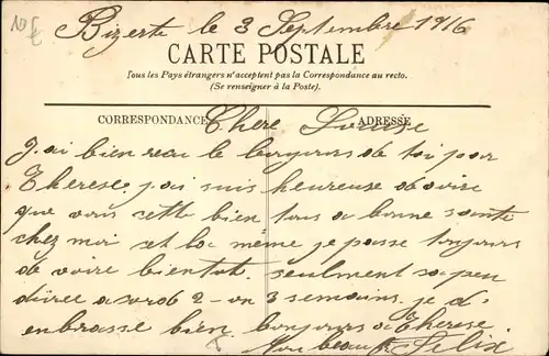 Ak Bizerte Tunesien, Rue des Aissaouas, Straßenpartie