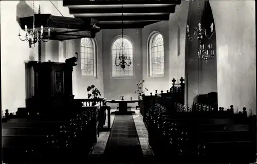 Ak Niekerk Oldekerk Groningen, Kircheninneres