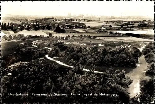 Ak Limburg Niederlande, Heerlerheide, Panorama op Staatsmijn Emma vanaf de Heksenberg